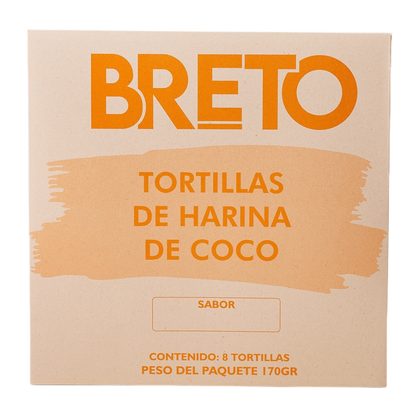 Tortillas de Harina de Coco Sabor Natural